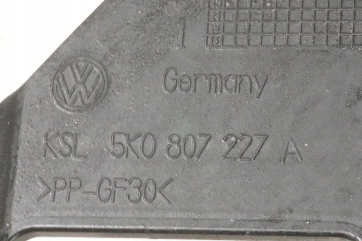 VW Golf VI Headlight Mounting Bracket 5K0807227A image 7