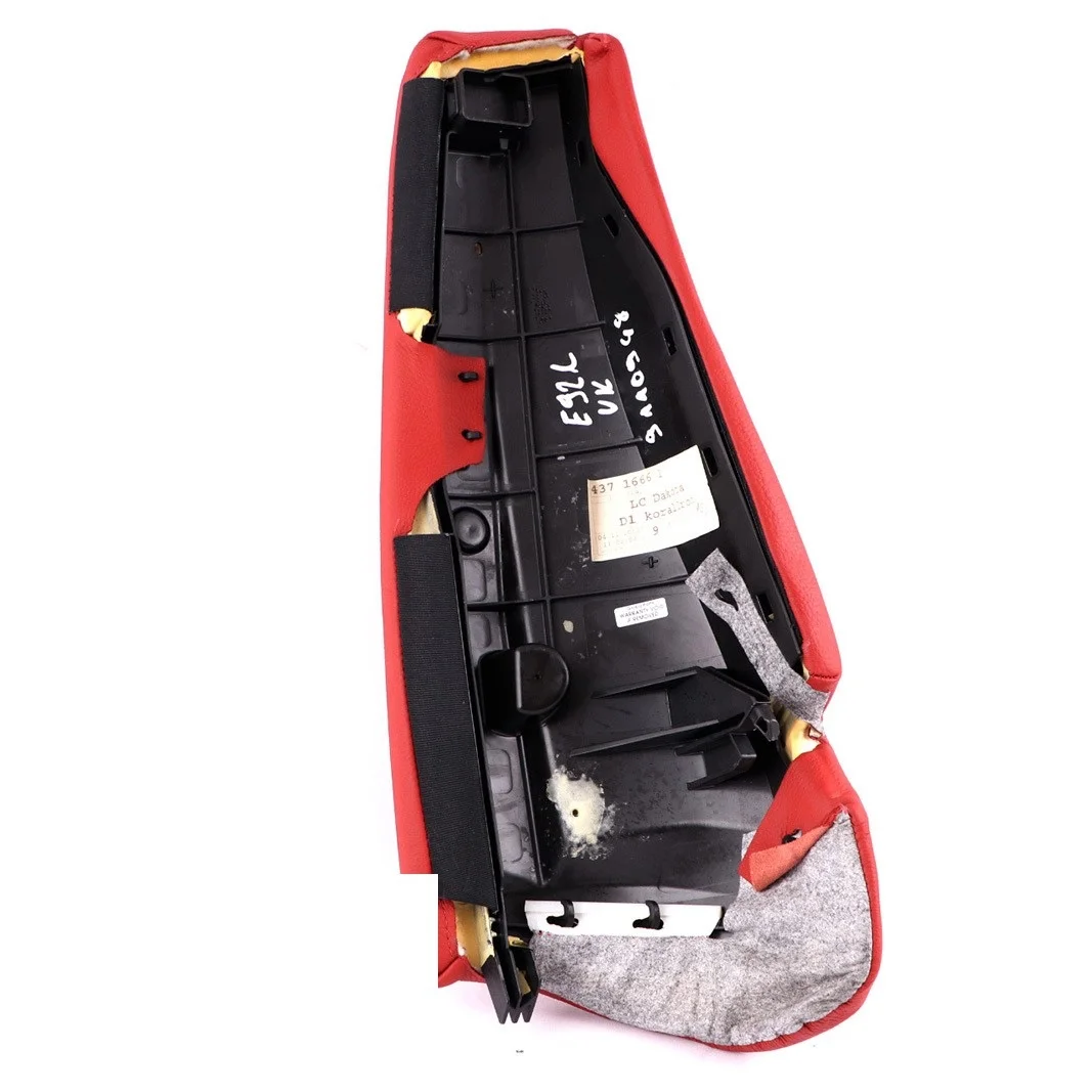 BMW E92 Red Leather Rear Seat Panel Used image 10