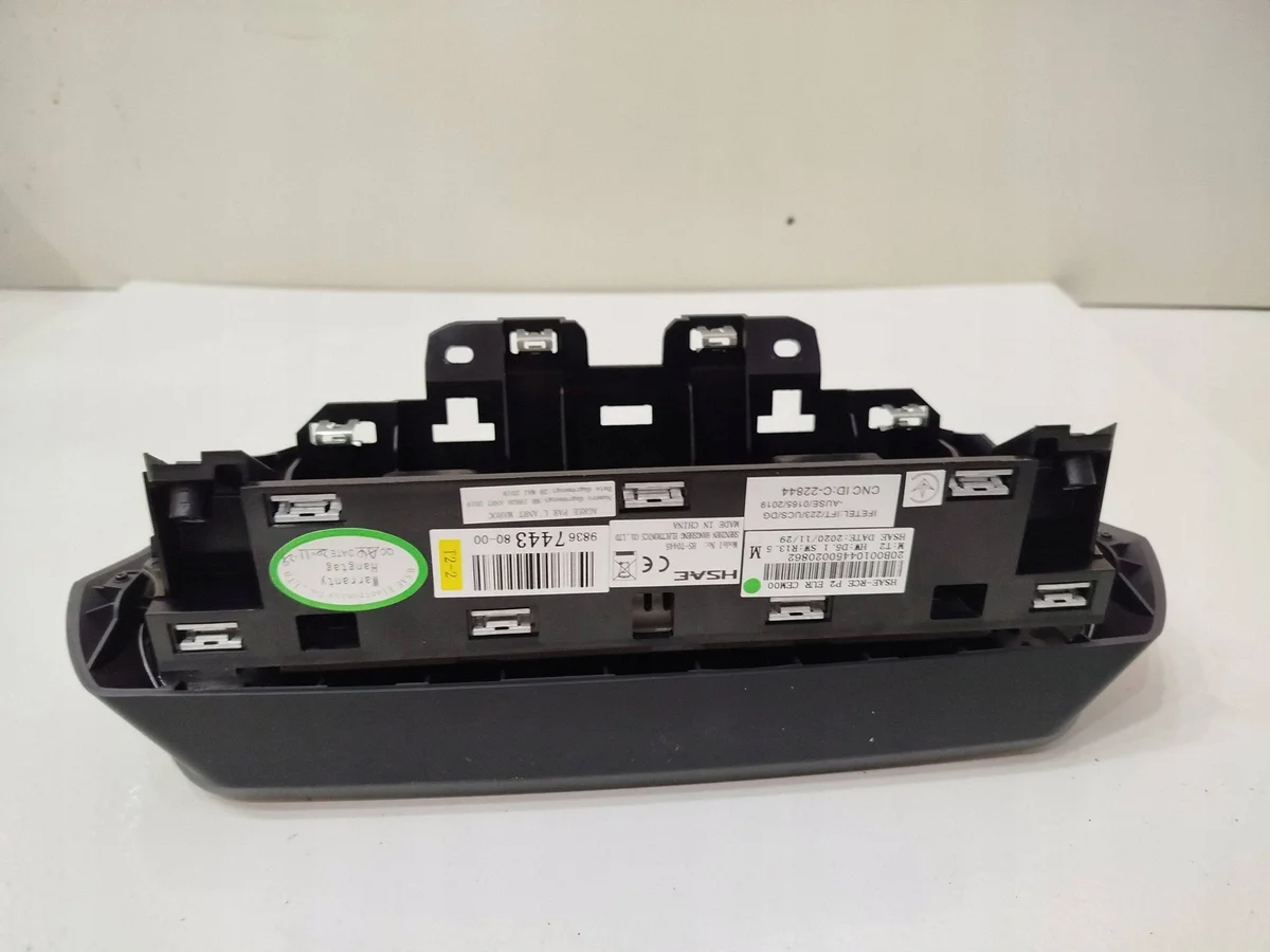 Panneau Radio Peugeot 208 II 9836744380 image 10