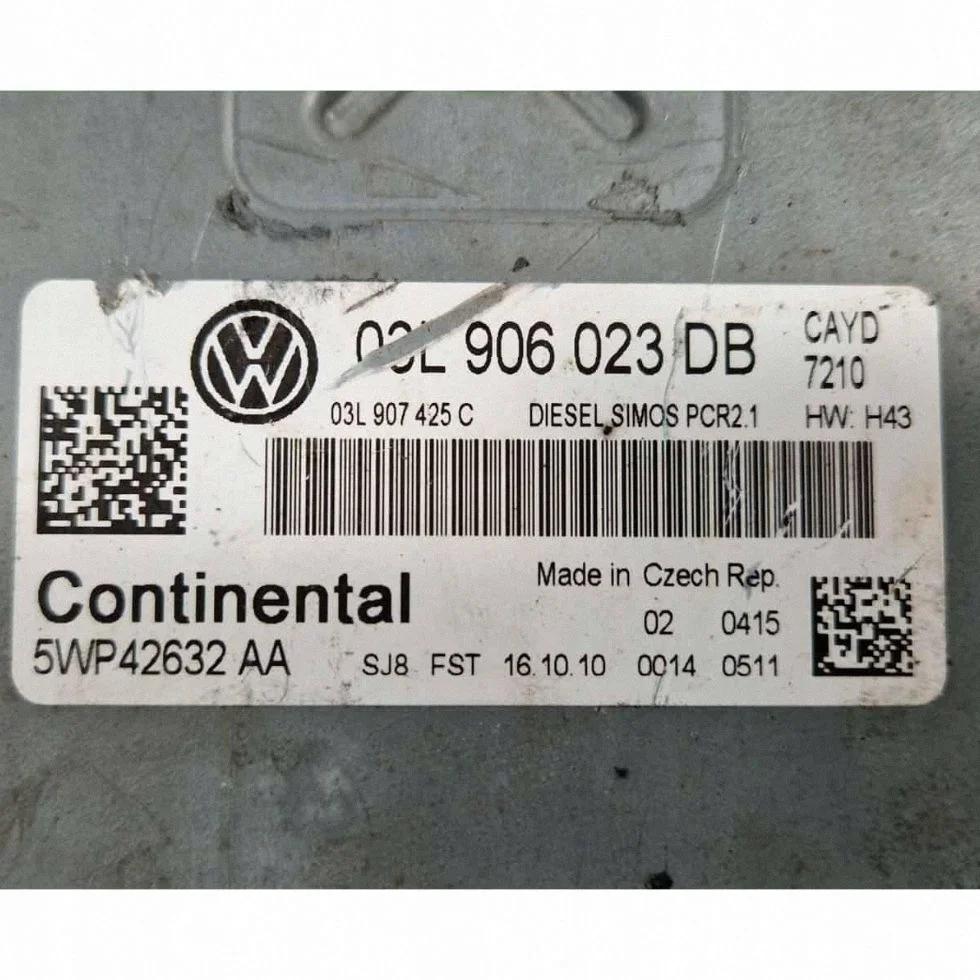 VW Caddy 2016 Computer Module 03L906023DB image 4