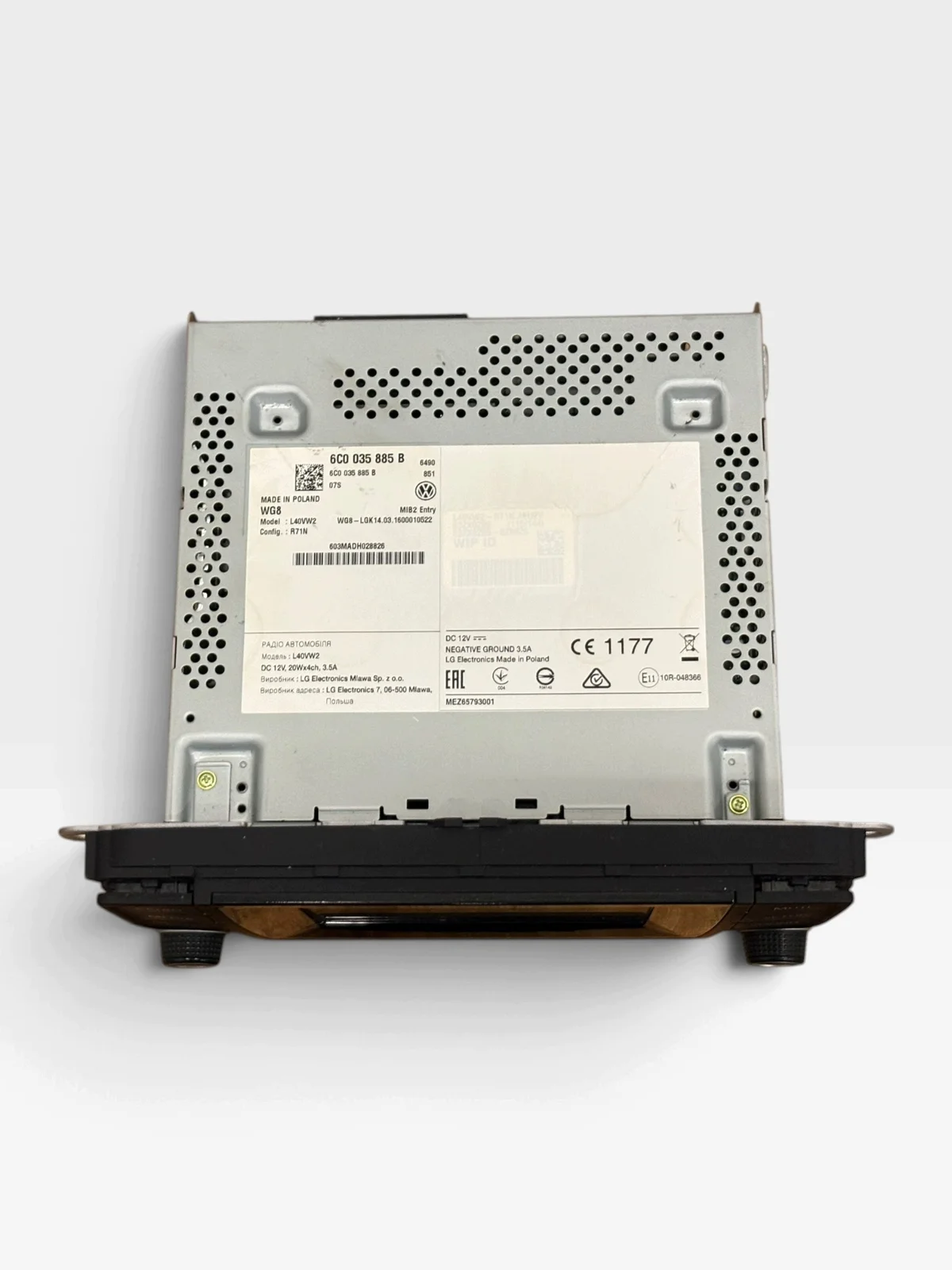 Écran GPS VW Polo 2016 6C0035885B image 4
