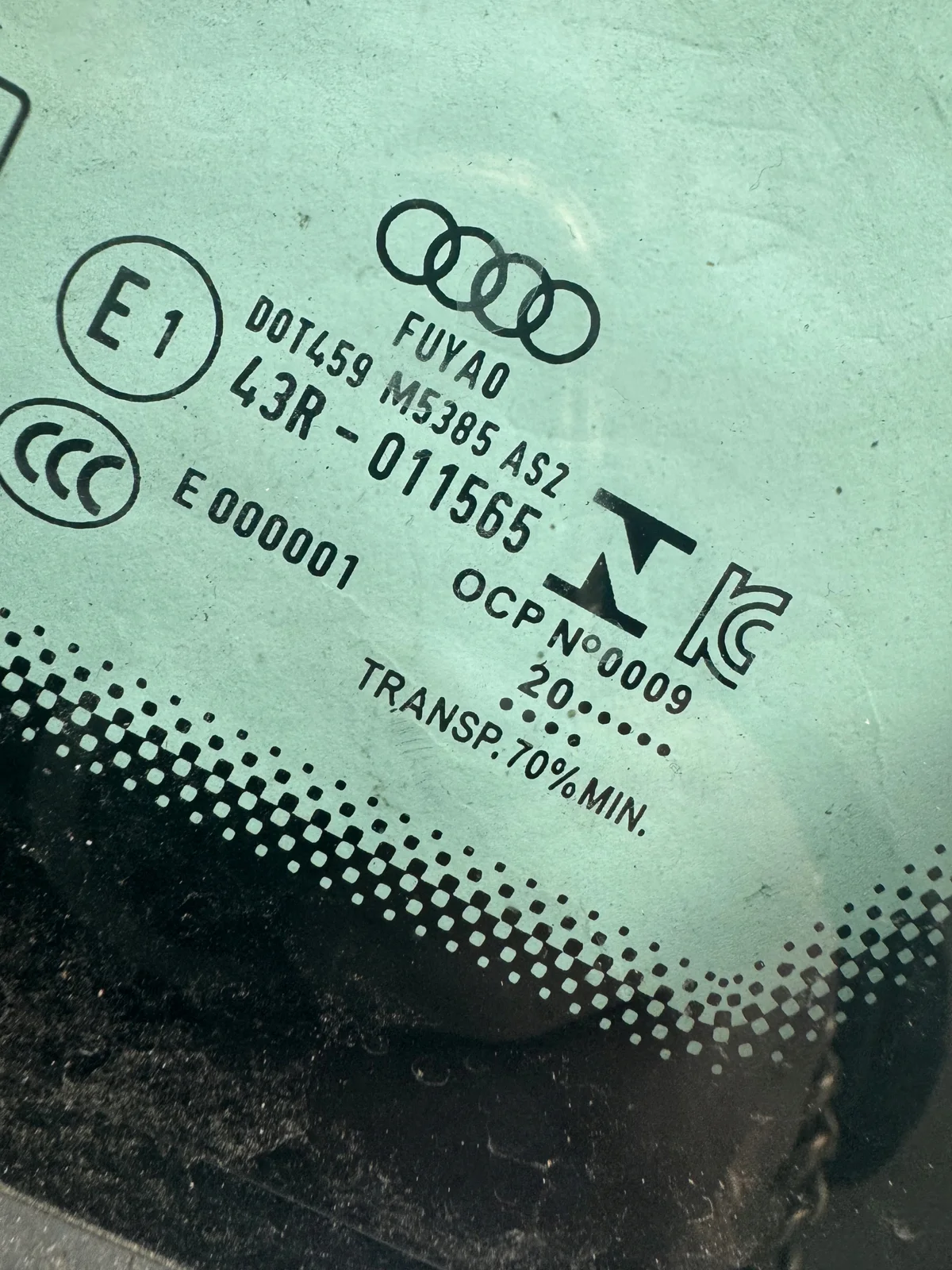 Vidro Audi A6 C8 4K S6 Direito Traseiro Cromado image 4