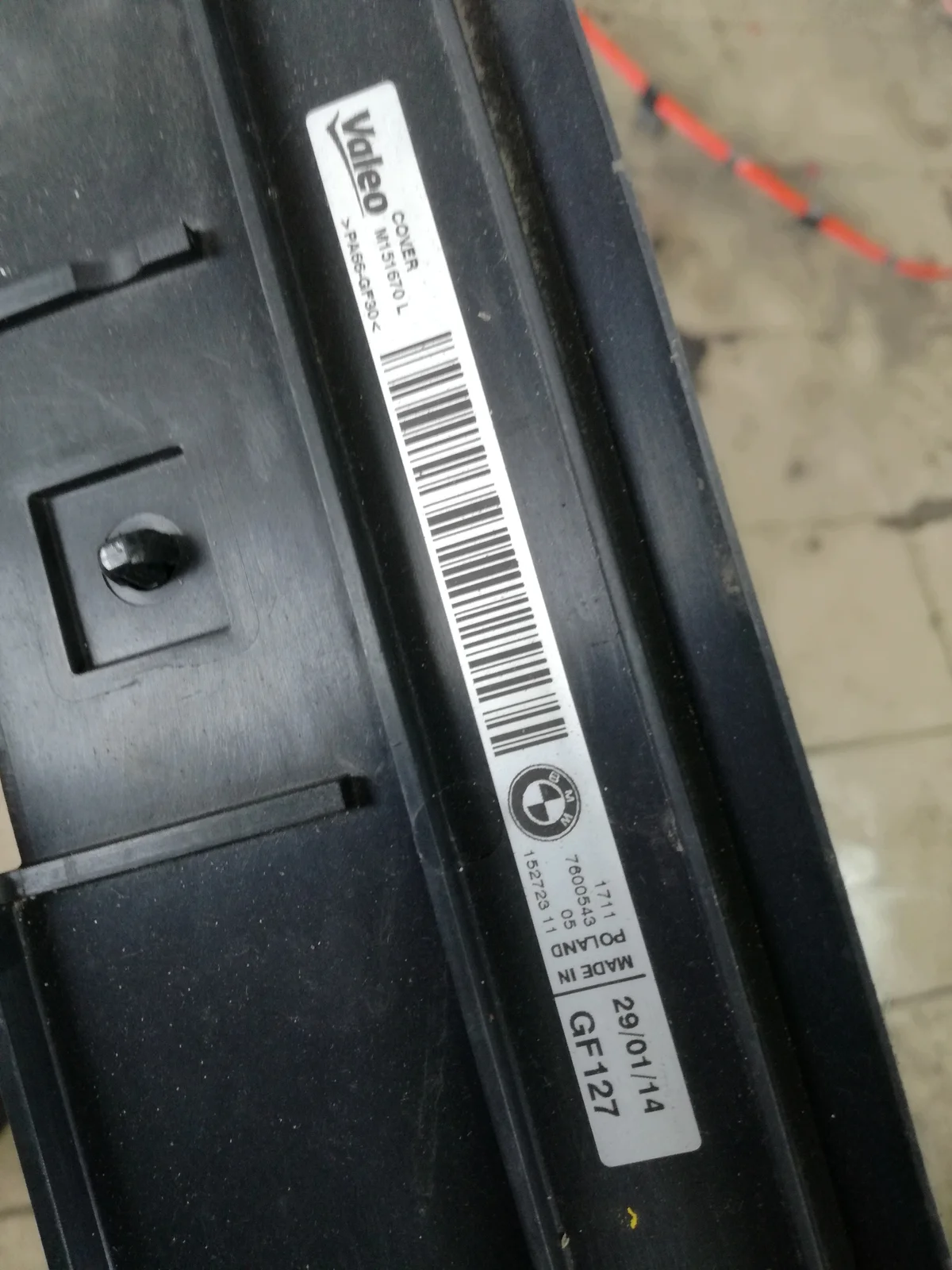 BMW F30 F31 Abdeckung Kühlerhalterung 7600543 image 3