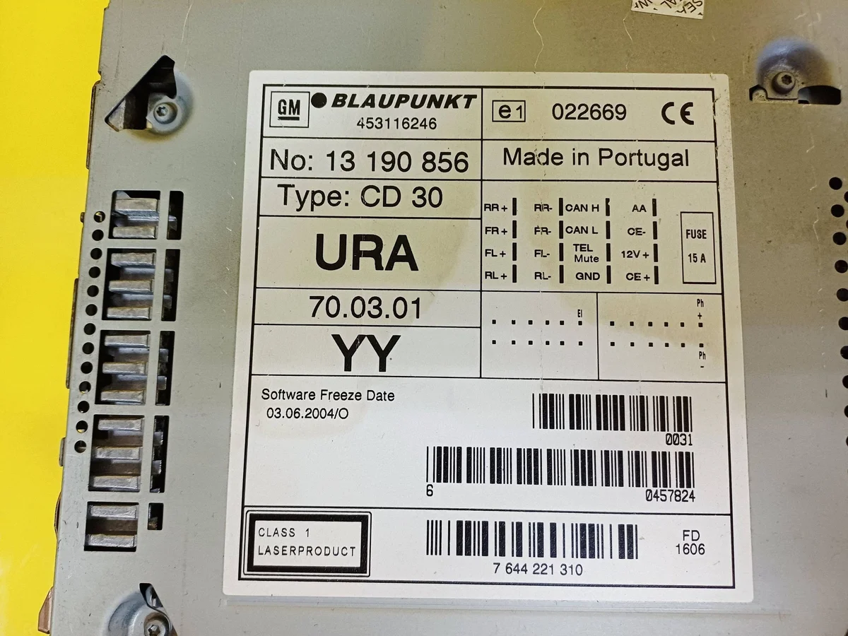 Radio CD 30 Opel Zafira B 13190856 image 4