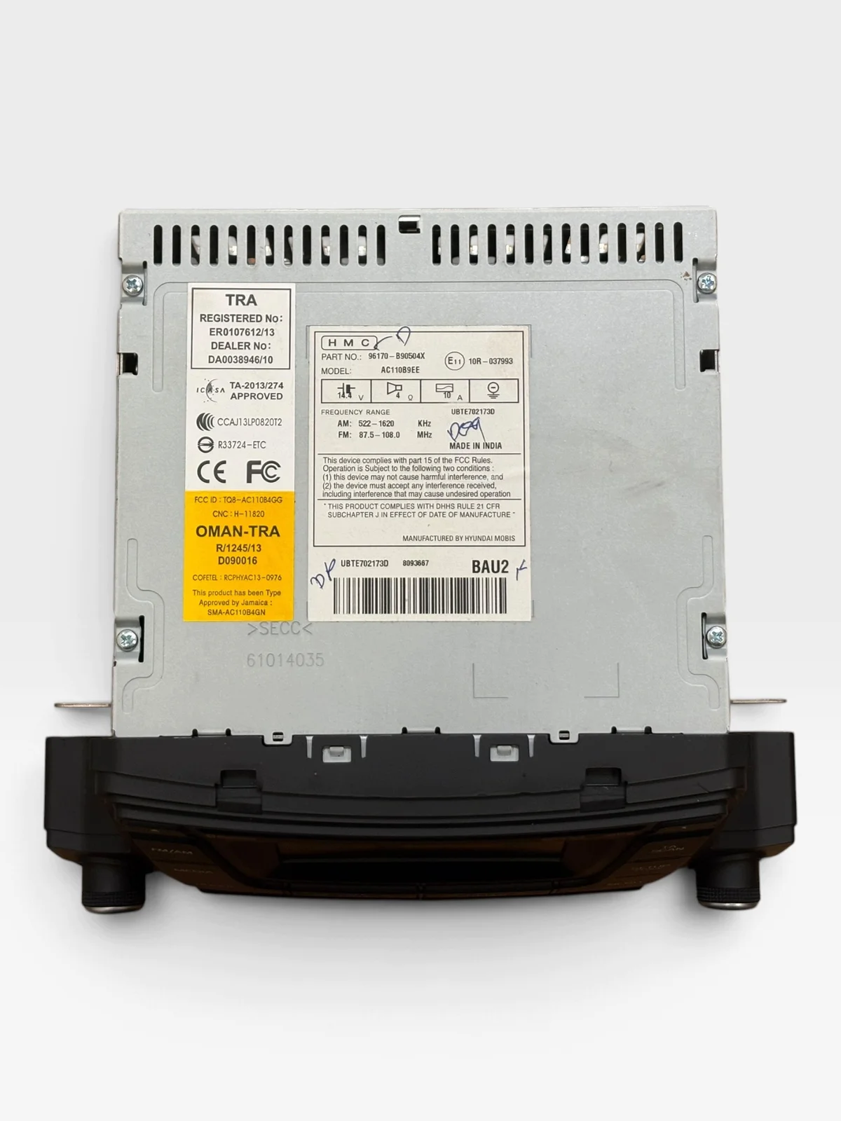 Radio CD Hyundai i10 2014 - 96170B90504X image 4