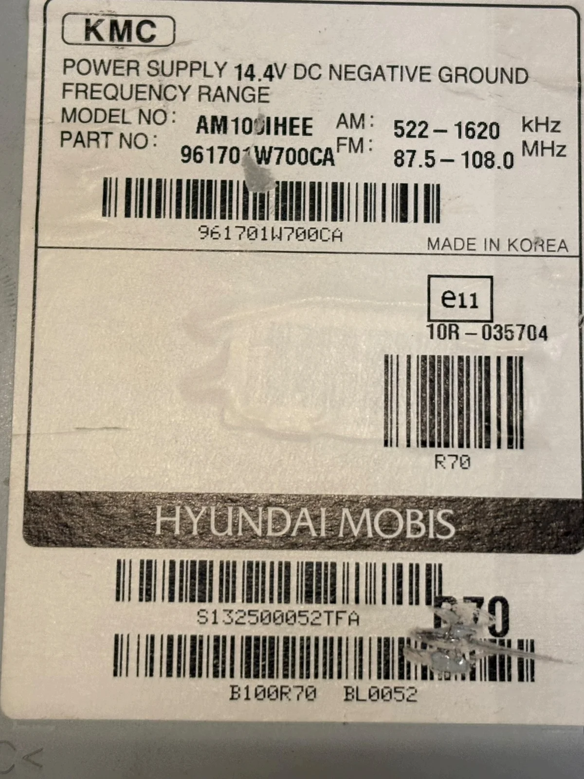 Radio CD Kia Rio 2012r 961701W700CA image 5