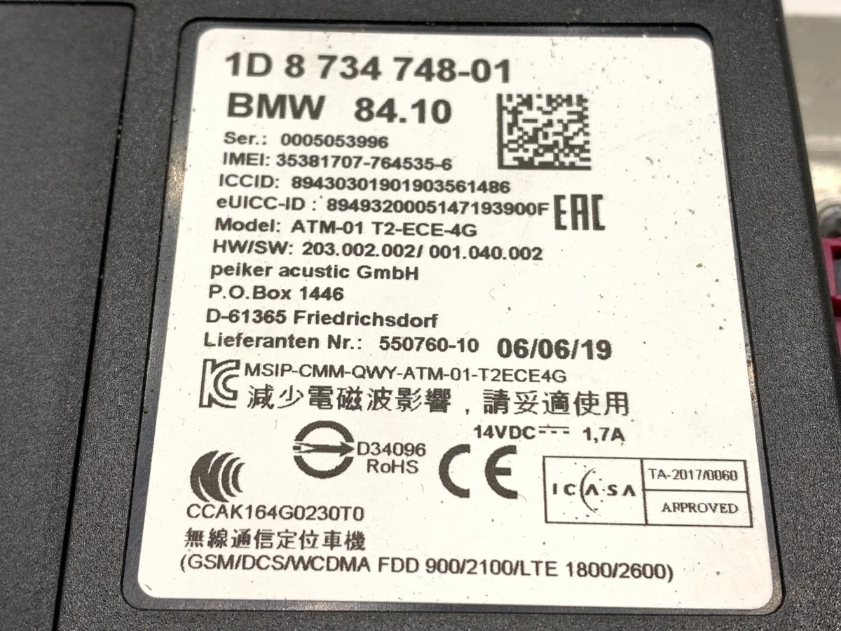 Module télématic BMW F20 8734748 image 7