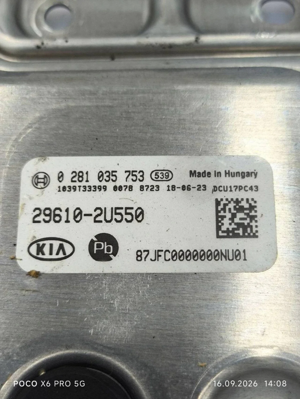 AdBlue-styrenhet Kia Optima IV 1.6 CRDi image 3