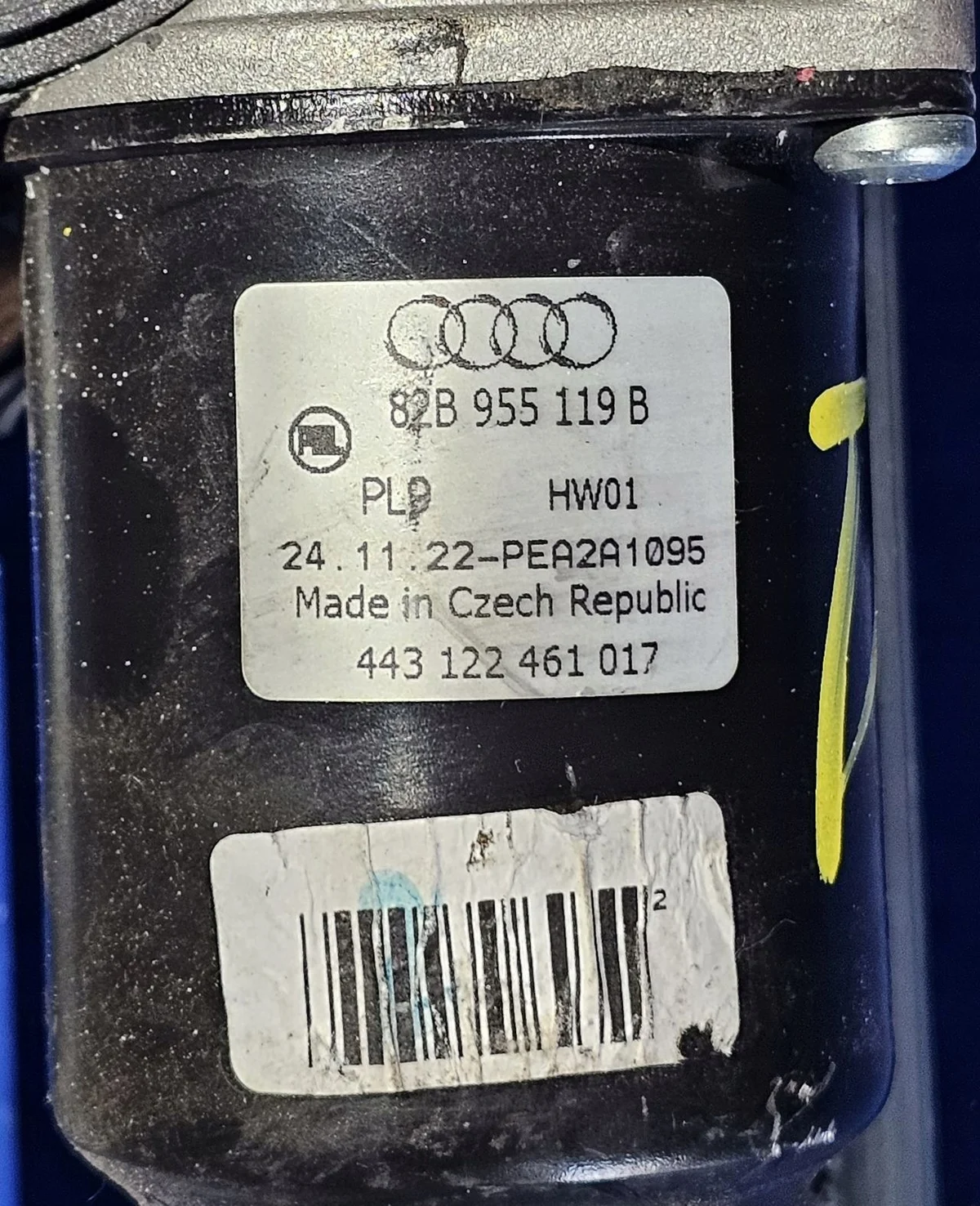 Audi A1 II 82A Moottorinpyyhkijän Mekanismi image 3