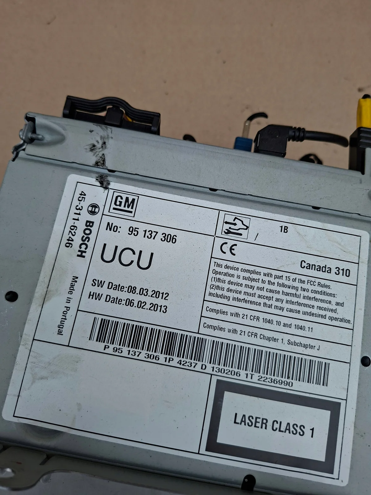 Radio Opel Mokka A 2013 95137306 image 4