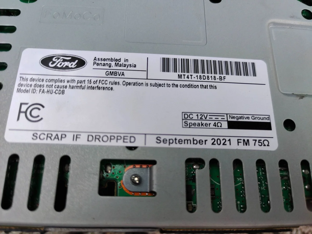 Ford Edge MT4T18D818BF multimediastatio image 7