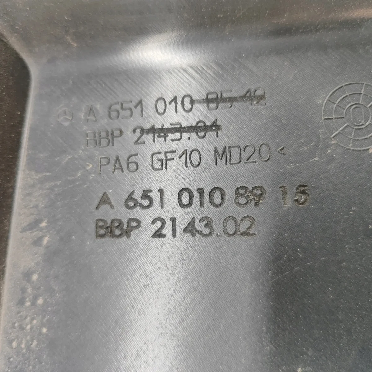 Motorabdeckung Mercedes C W205 A6510108915 image 5