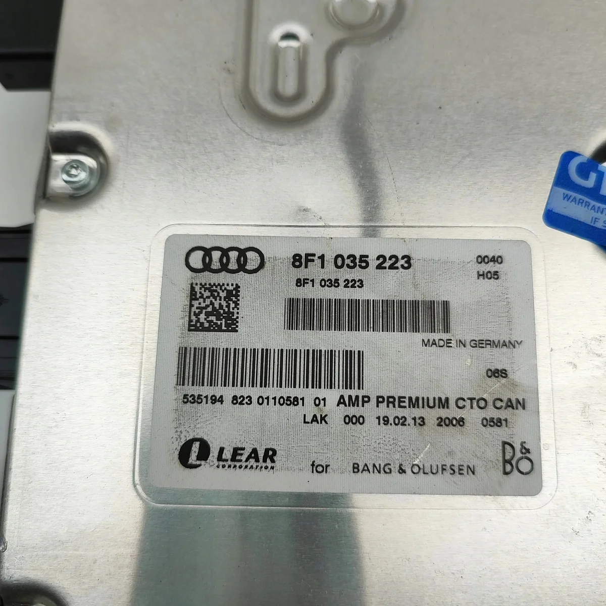 Amplificatore Audi A5 Cabrio 8F7 8F1035223 image 7