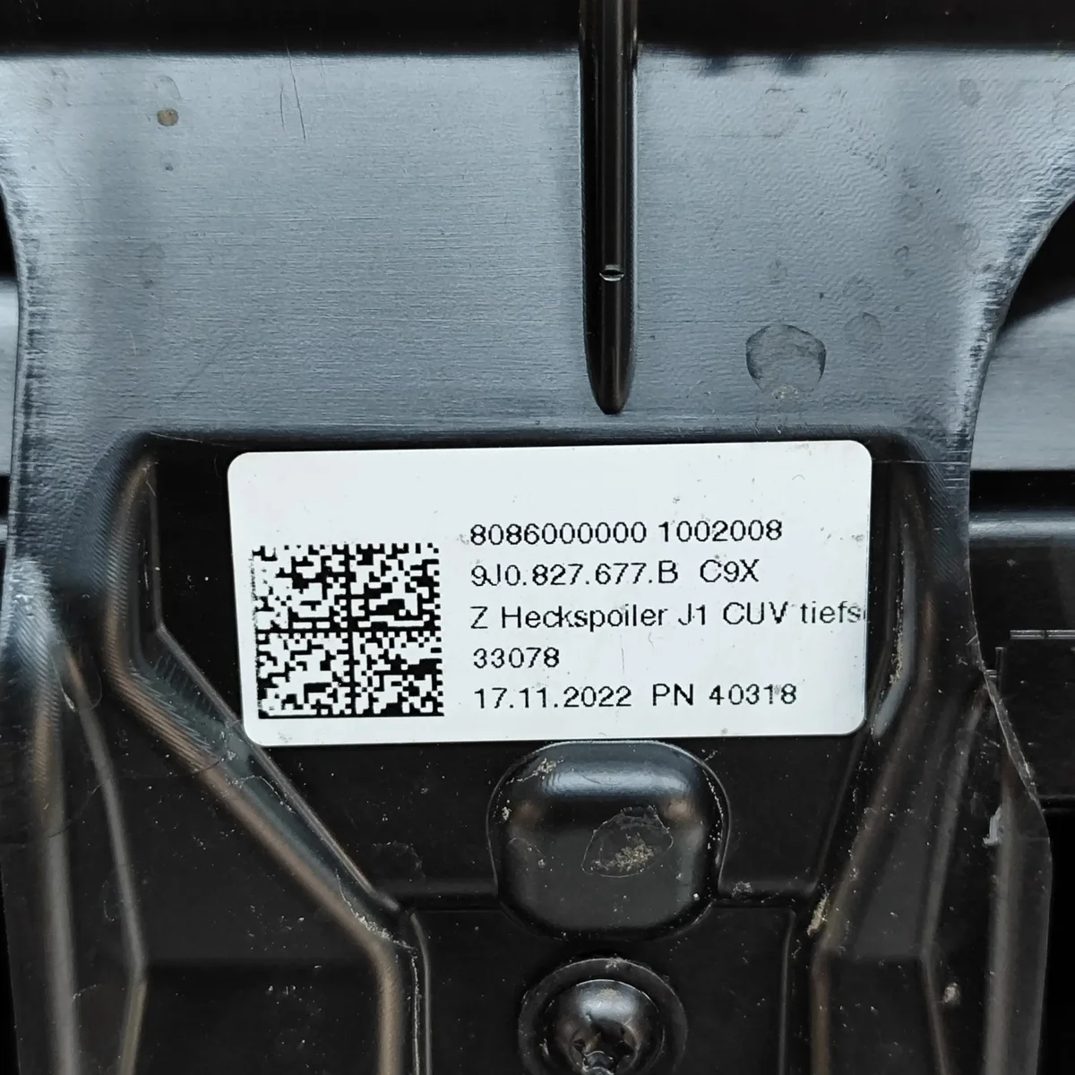 Spoiler kofferbak Porsche Taycan 9J0827931AY image 8
