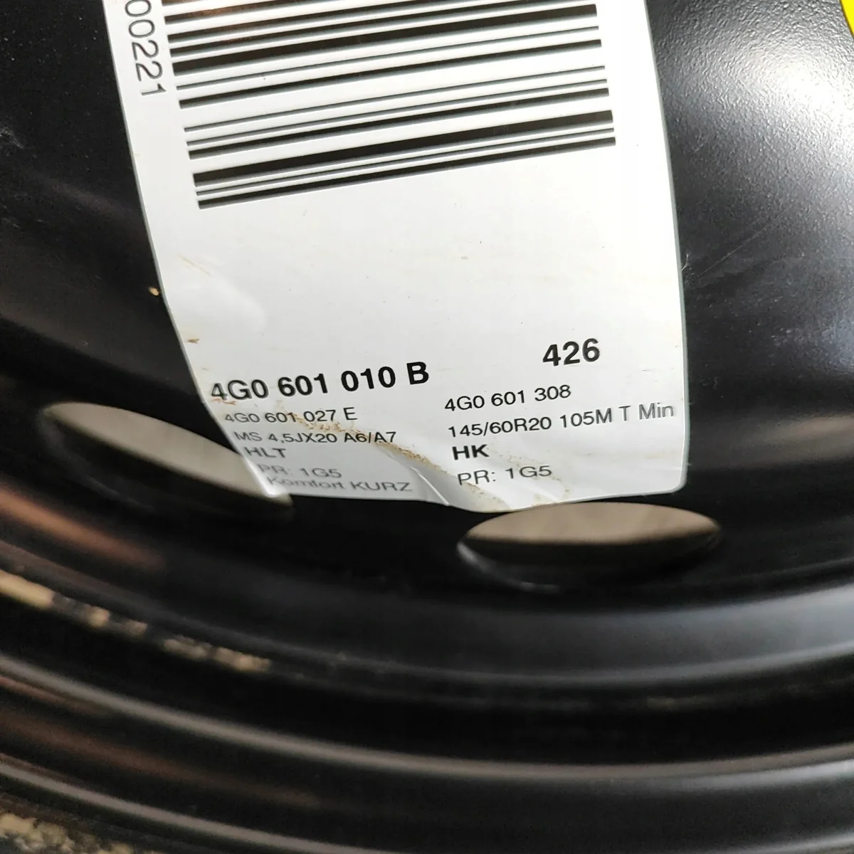 Audi A7 Sportback Ersatzrad 4G0601010B image 4