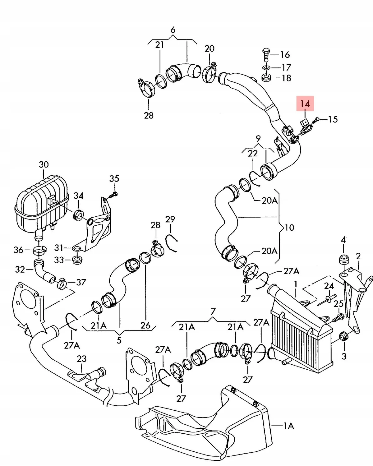 Sensore MAP Audi A4 B6 038906051B image 3