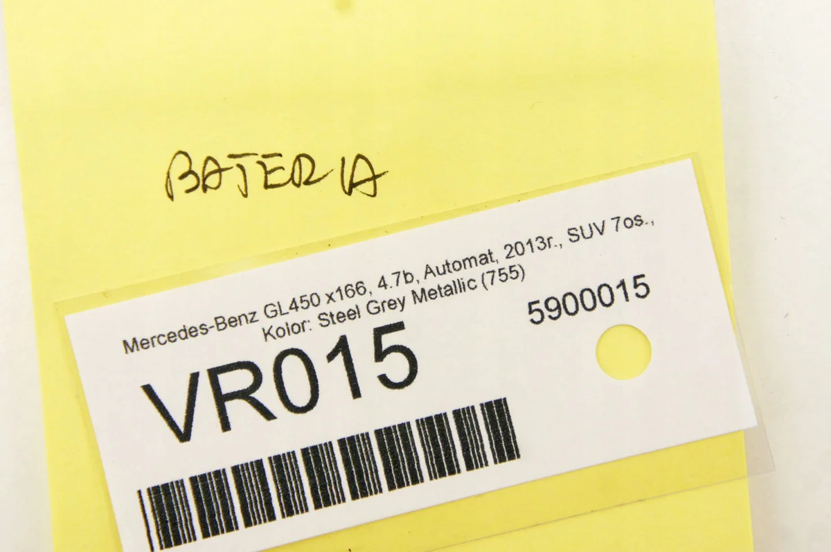 VR015 Mercedes GL450 x166 Batterie N000000004039 image 7