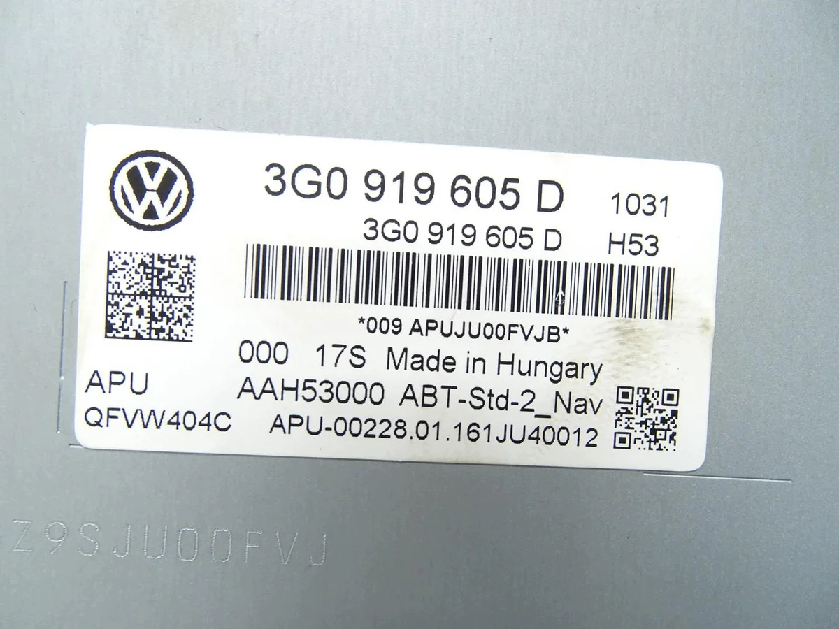 Radio Navi 3G0919605D VW Passat B8 3G image 6