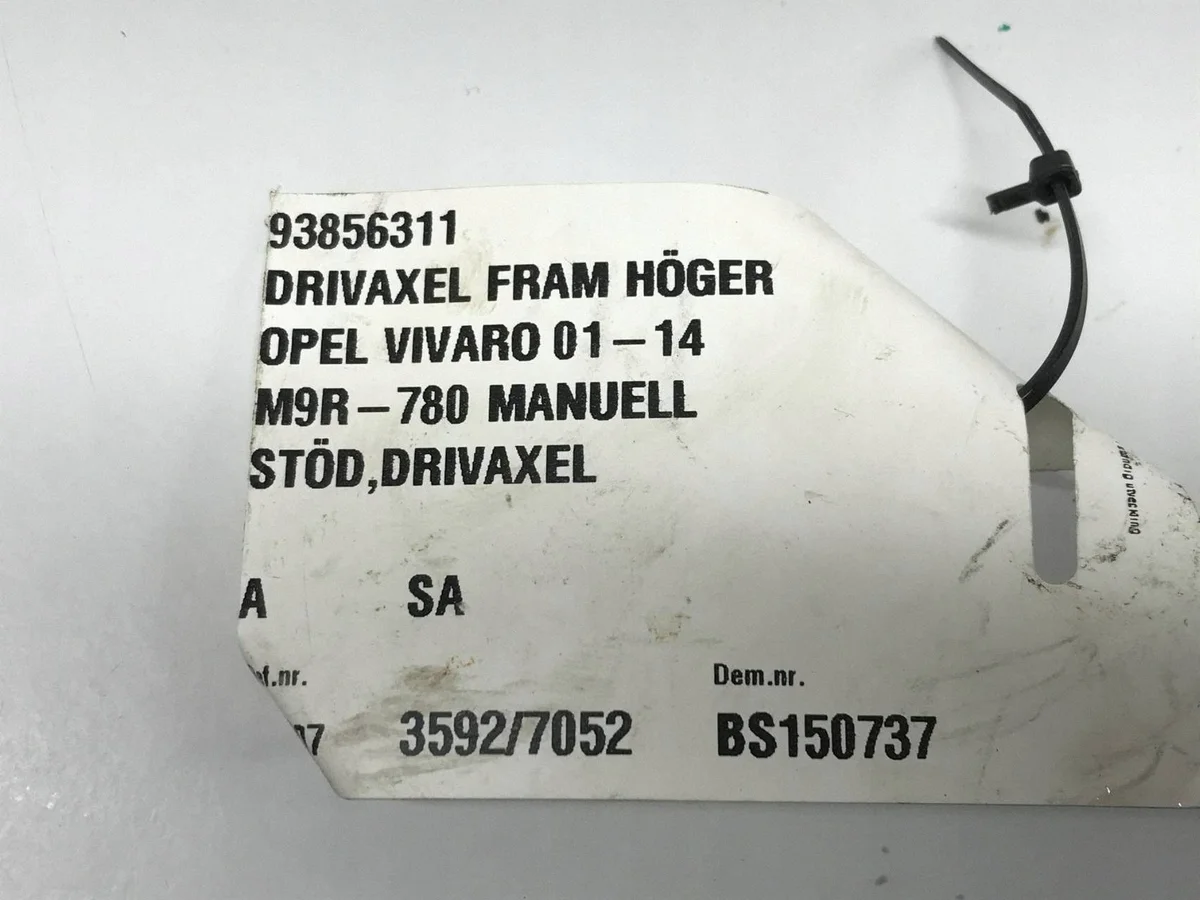 Lager Achse Vorne Opel Vivaro A 93856311 image 6