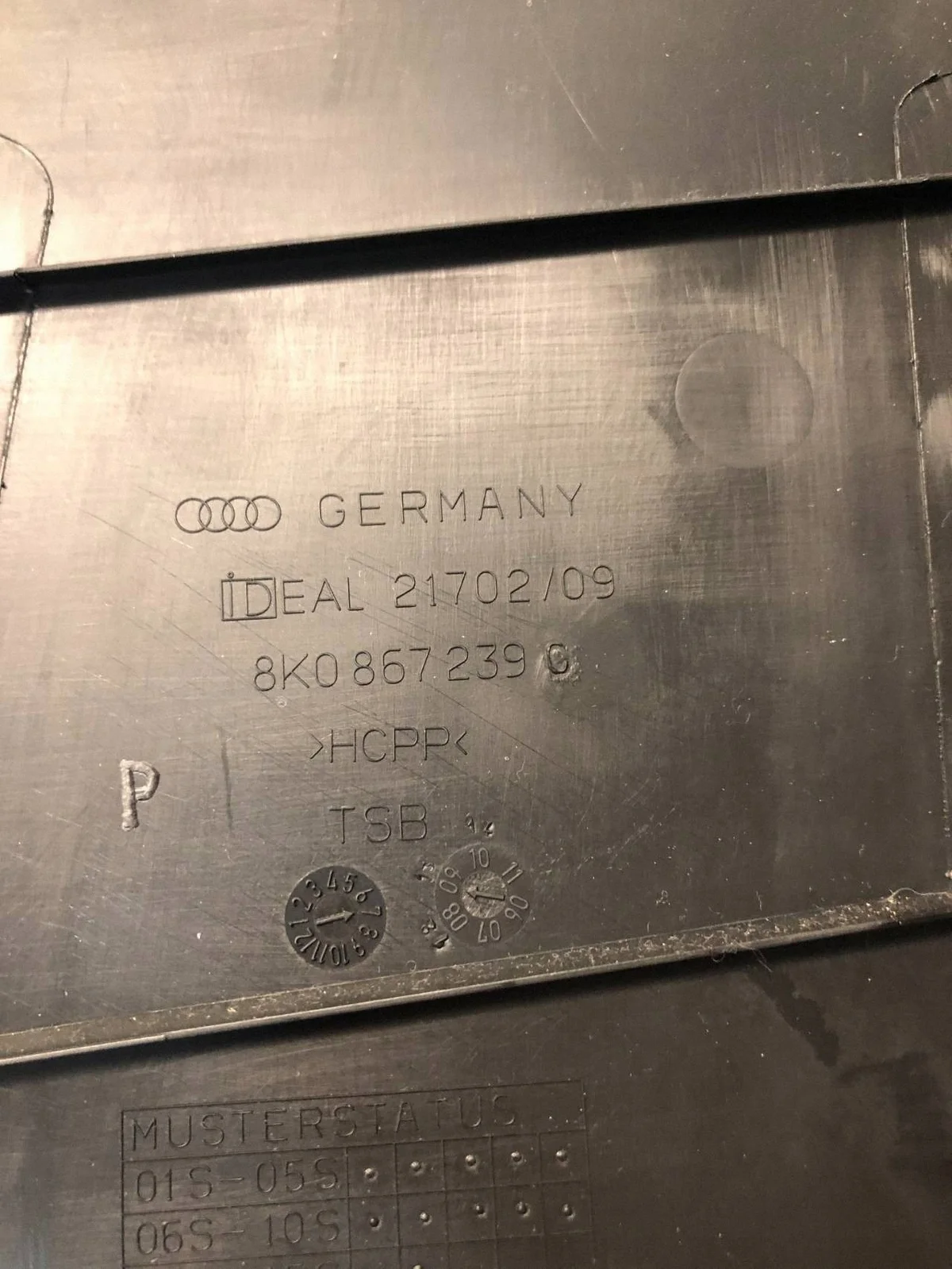 Abdeckung Audi A4 B8 Kombi S Line 8K0867239C image 3