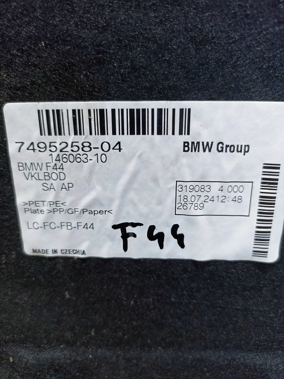 Tapis de coffre BMW F44 7495258 image 5
