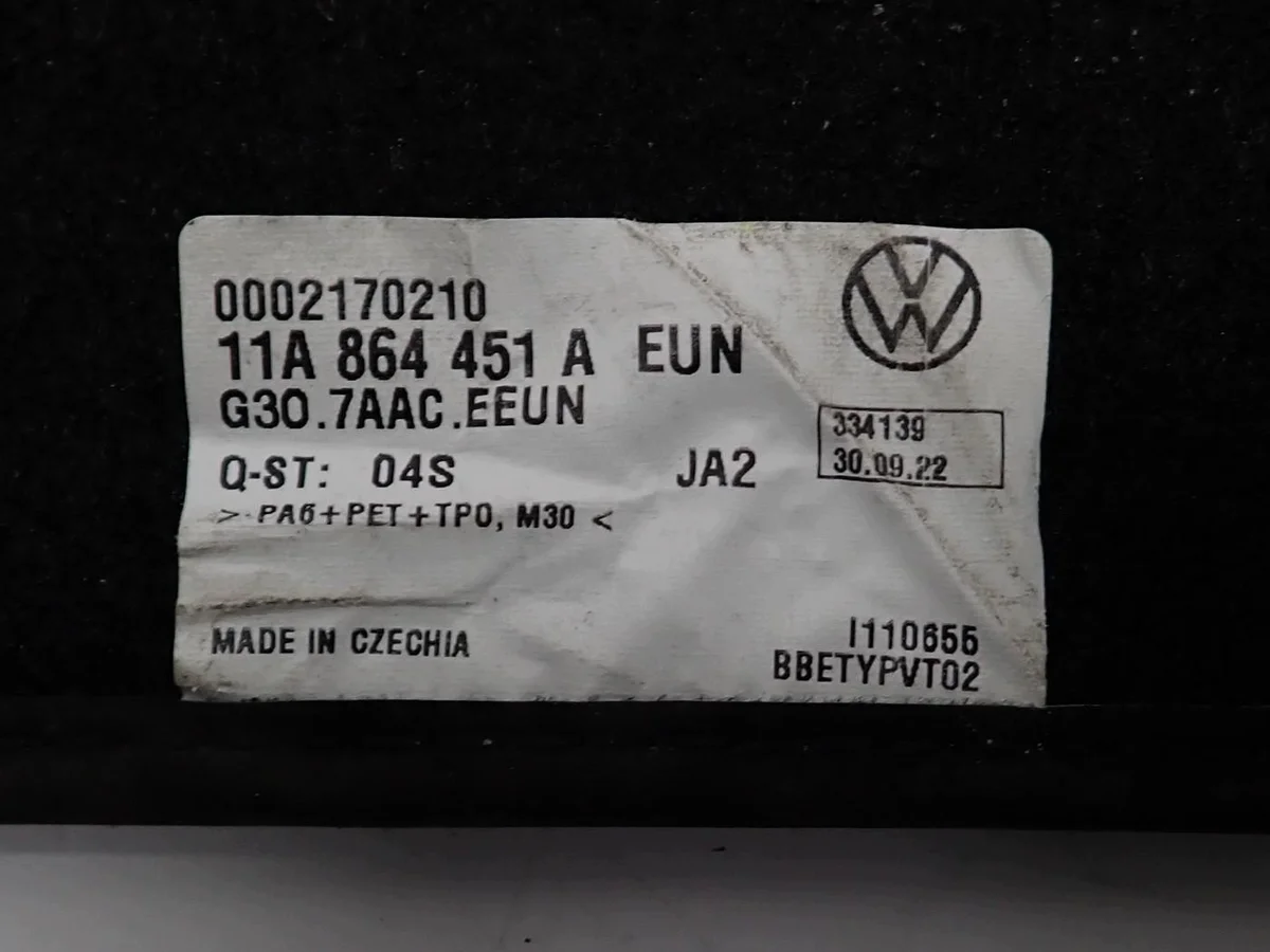 Tapis velours VW ID.4, OEM 10B864435A image 9