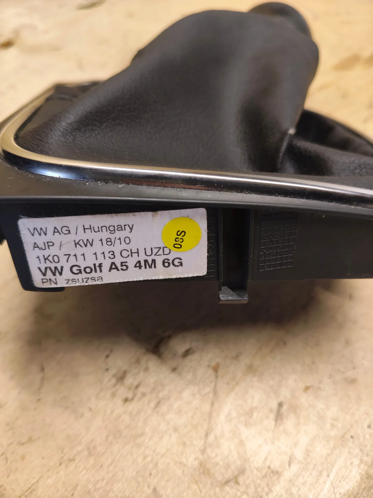Schaltknauf mit Manschette VW Golf VI gebraucht image 6