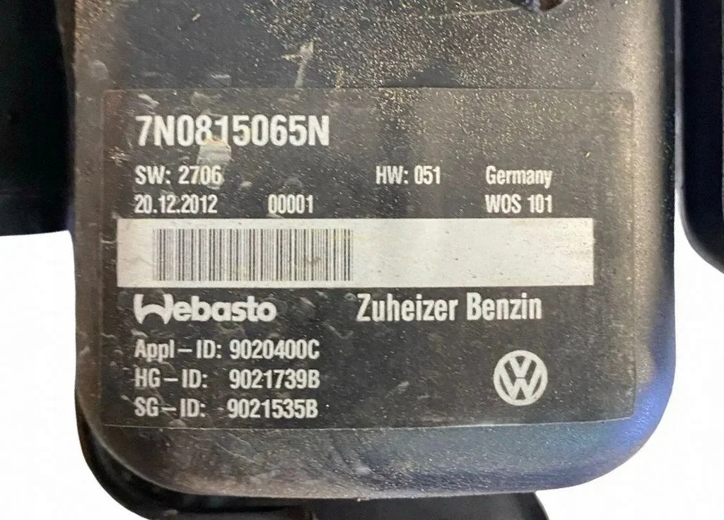 Tubo Webasto VW Sharan 7N 5N0819194 image 8