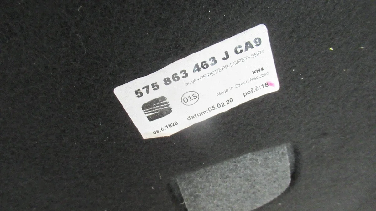SEAT ATECA Tapete Porta-malas Traseiro Usado image 3