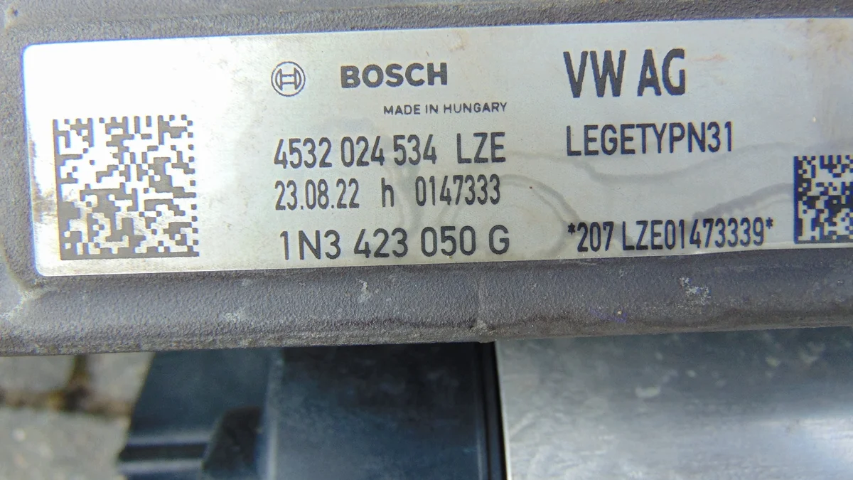 VW ID Buzz Steering Rack 1N3423050G Used image 3
