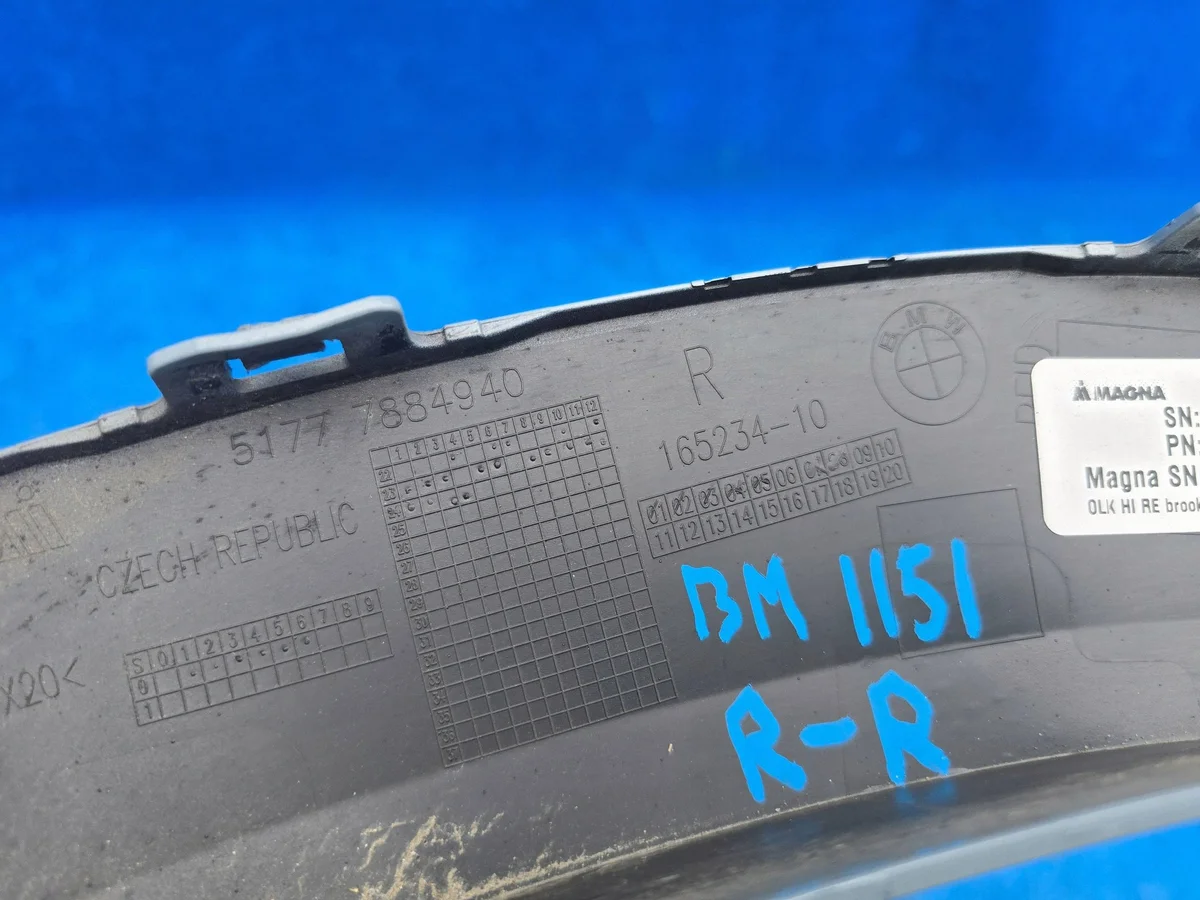 Bandeau passage de roue arrière droit BMW X2 U10 thumbnail 9