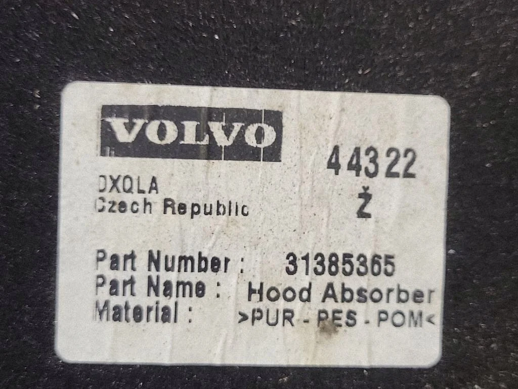 Volvo V40 2015 Dämmung Motorhaube 1385365 image 4