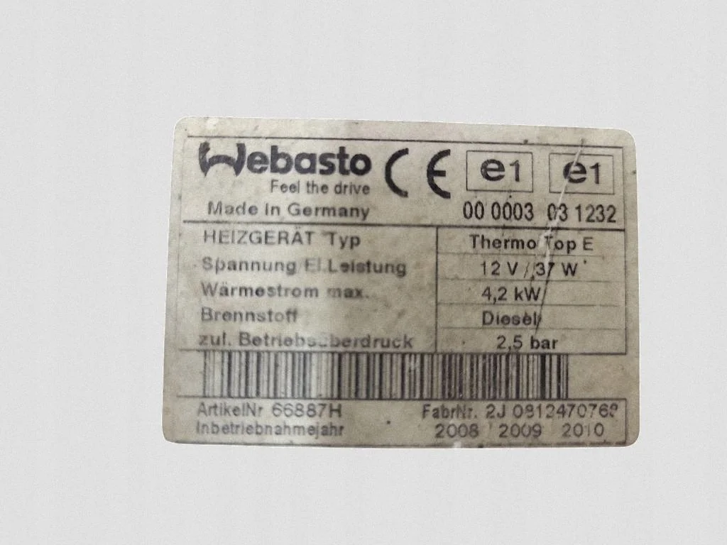 Webasto Standkachel Peugeot 308 66724C image 3