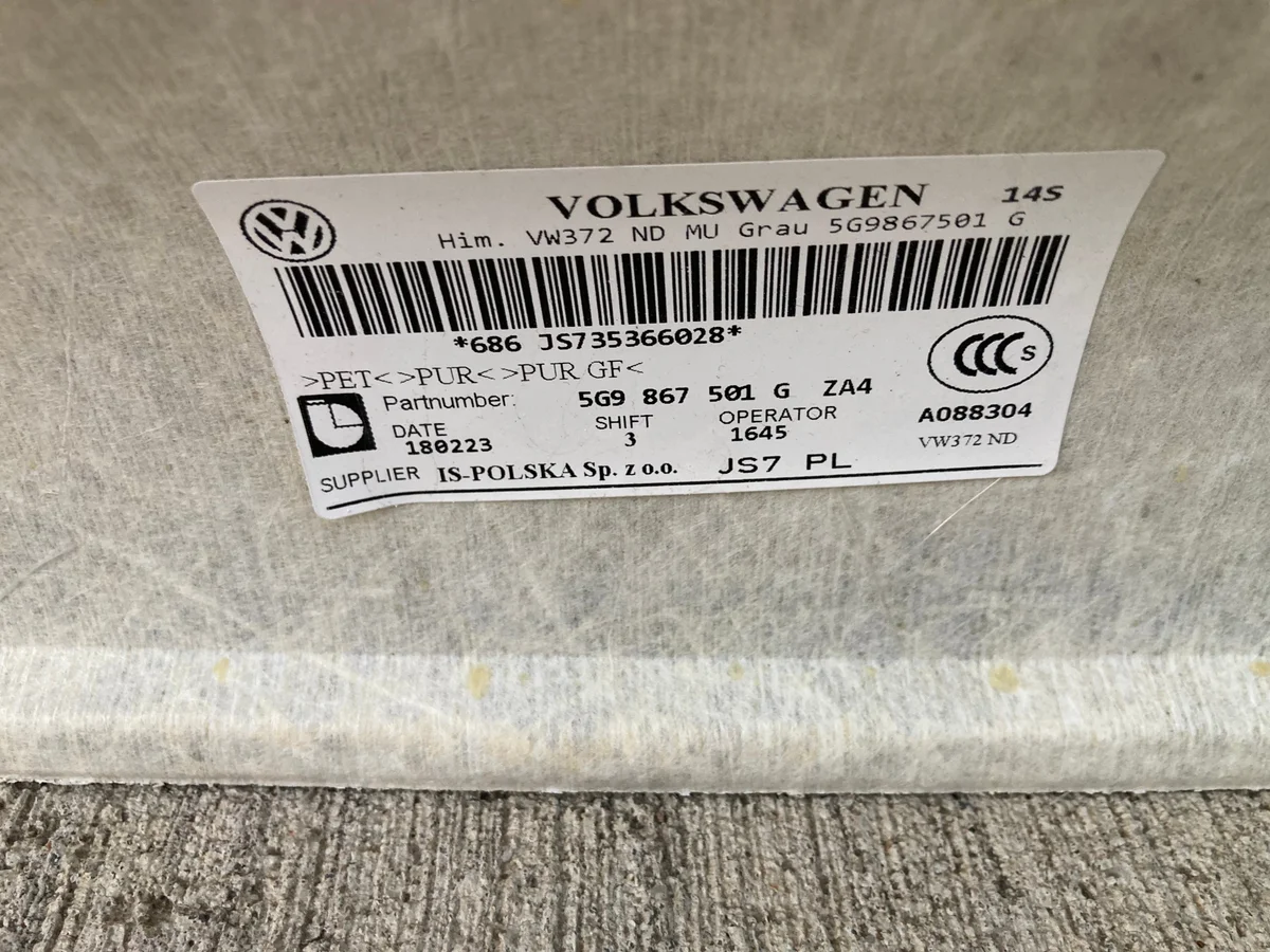 Dachhimmel VW Golf VII Kombi 5G9867501G gebraucht image 8
