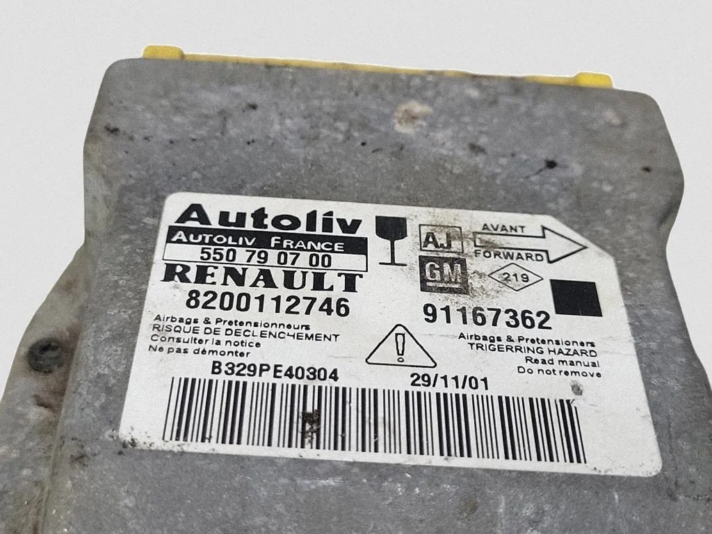 2003 Opel Vivaro Airbag Control Module 8200112746 image 4