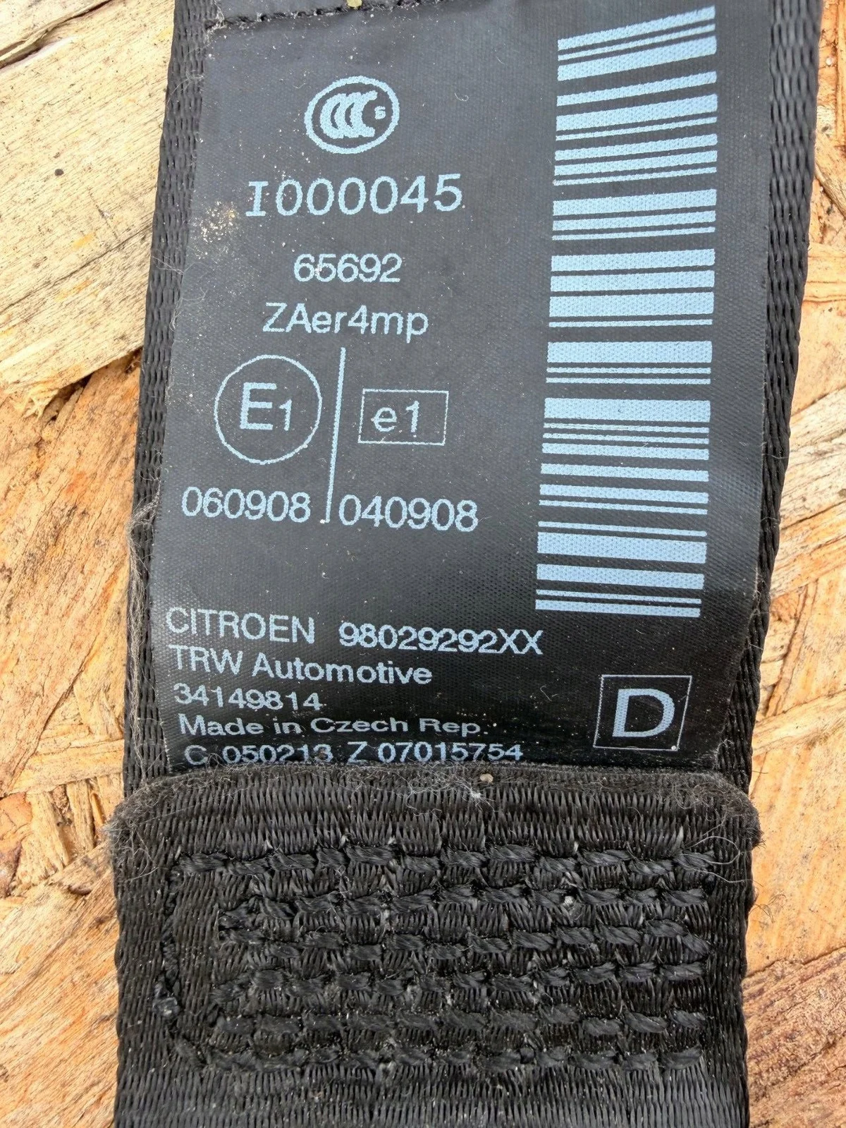 Cinto Segurança Dianteiro Direito Citroën C5 III image 5