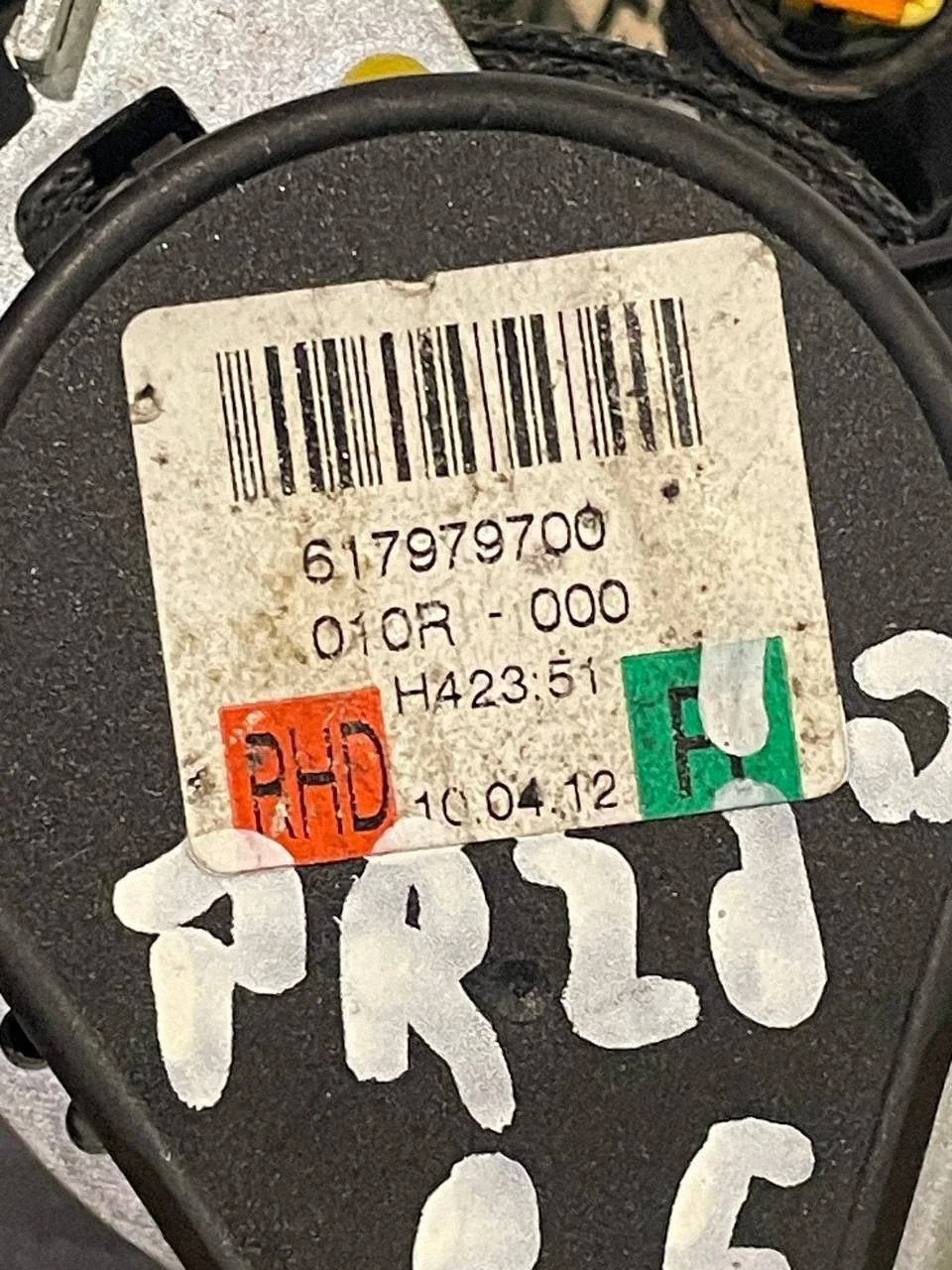Gurtstraffer Rechts Vorne VW Golf VI DTV5815 image 3