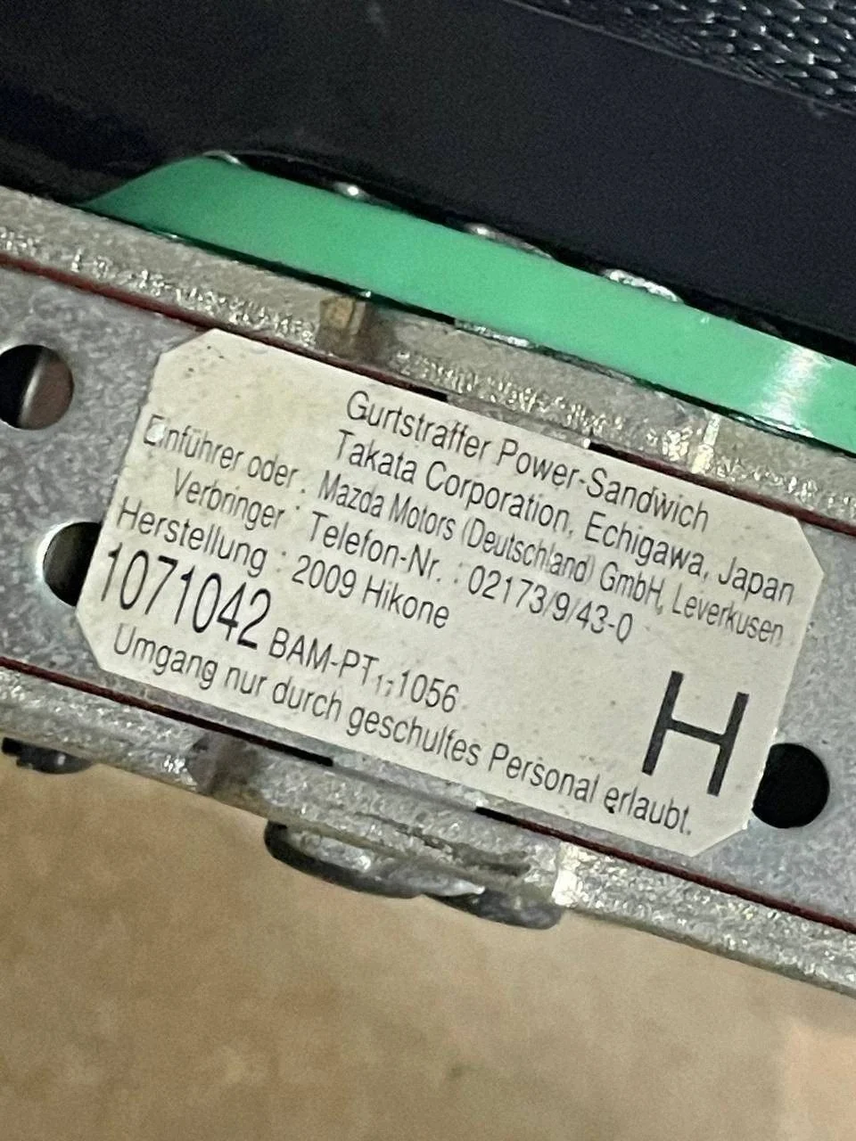 Sicherheitsgurt Vorne Links Mazda 6 II GH image 3