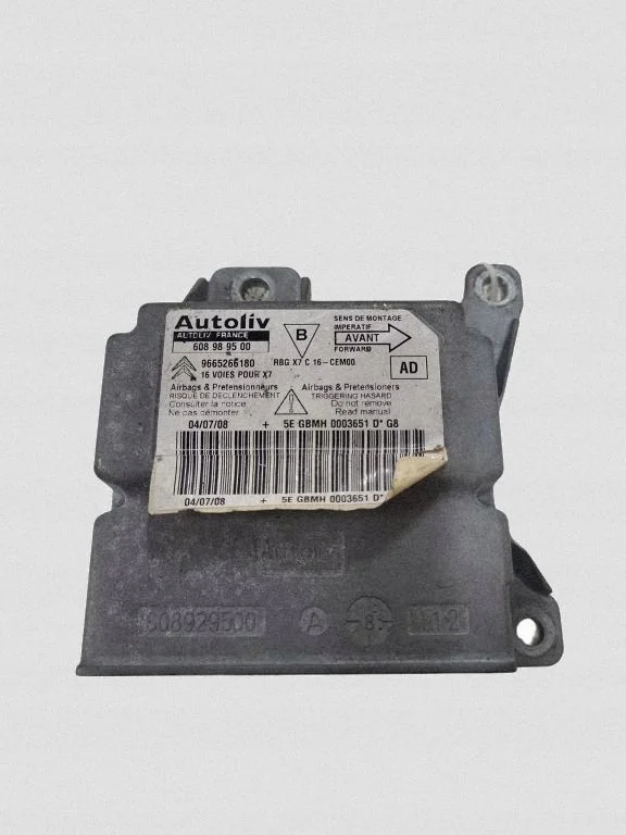 2010 Citroen C5 Airbag Control Module 9665266180 image 5