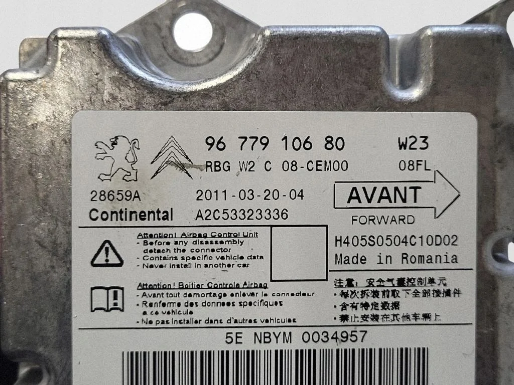 Peugeot 508 Airbag-ohjain 9677910680 image 3