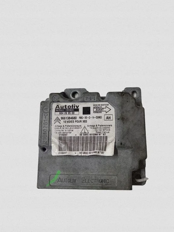 Citroen C6 2008 Modulo Airbag 9661384680 image 3