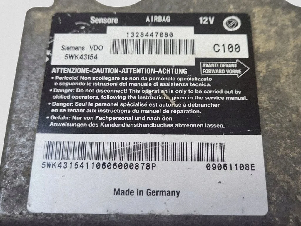 2007 Fiat Ducato Airbag Control Module image 4