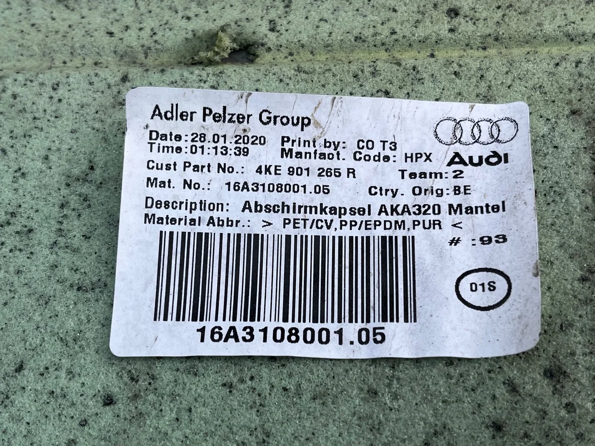 Audi e-tron Isolamento Traseiro 4KE901265R image 6