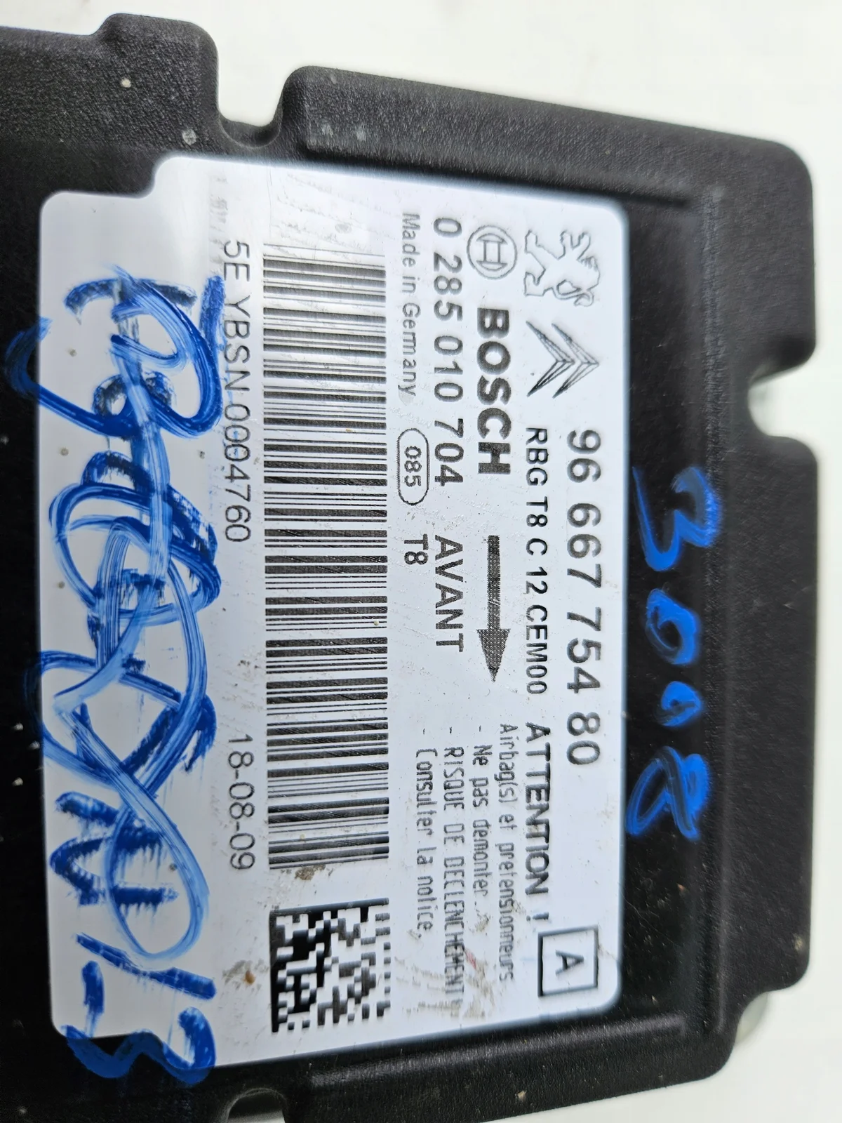Module Airbag Peugeot 3008 1 image 3