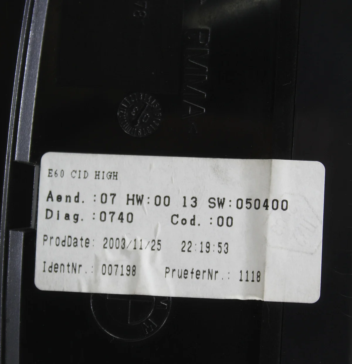 BMW E60 E63 Navigationsdisplay 8,8" 6945660 image 3