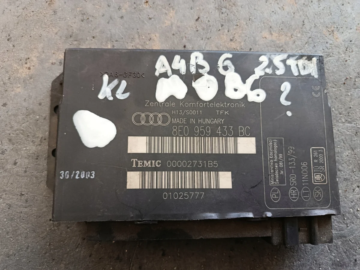 Audi A4 B6 B7 Comfort Module 8E0959433BC