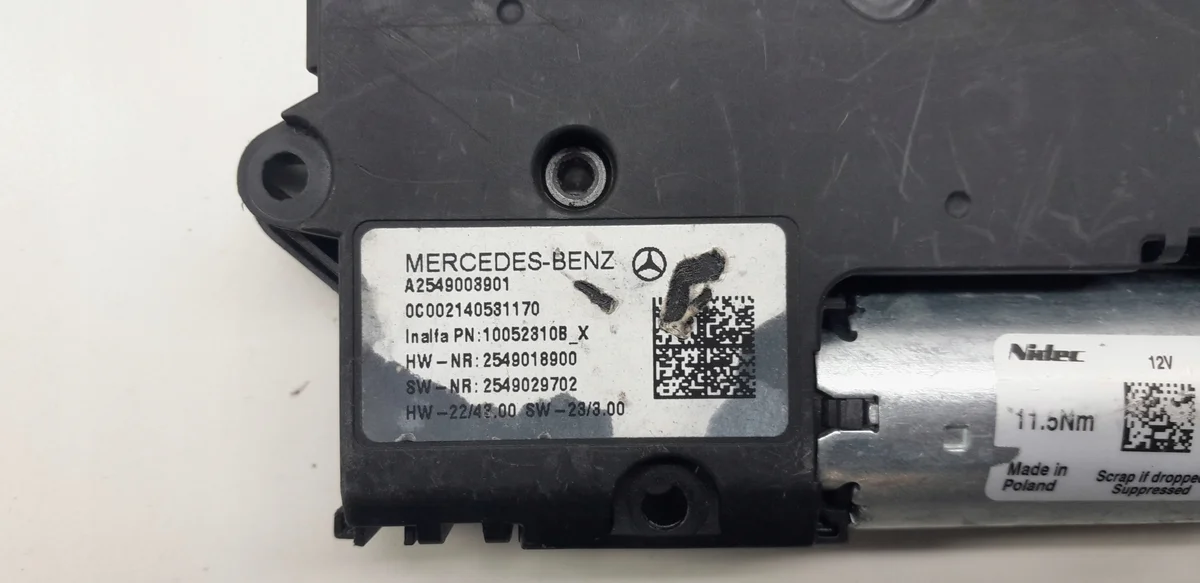 MERCEDES GLC W254 MOTEUR TOIT OUVRANT A2549003901