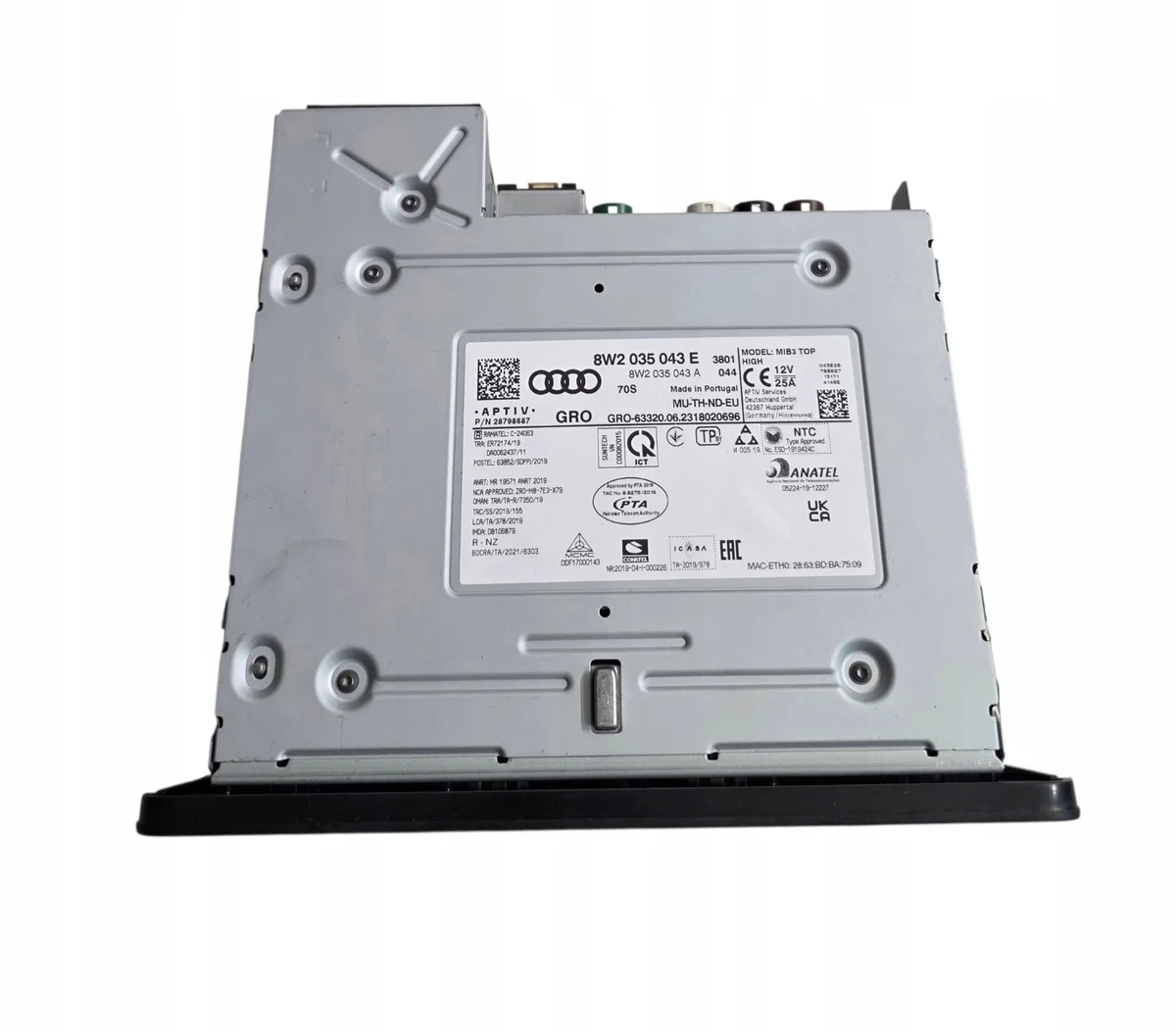 Lettore multimediale Audi A4 S4 B9 A5 F5 MIB3
