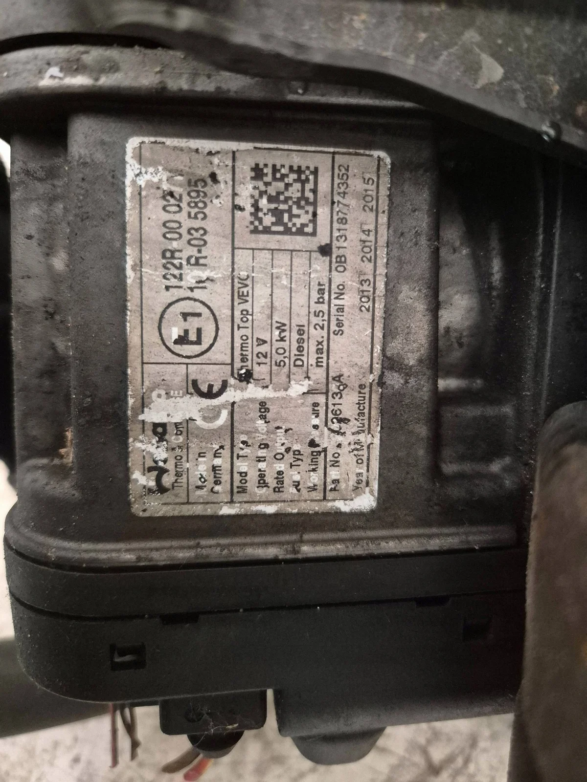 Chauffage auxiliaire Webasto VW Sharan II 7N0815065T image 5