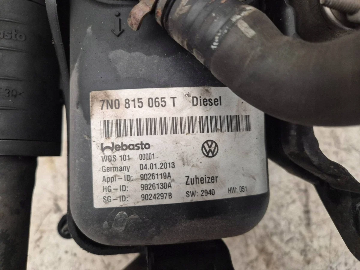Chauffage auxiliaire Webasto VW Sharan II 7N0815065T image 6